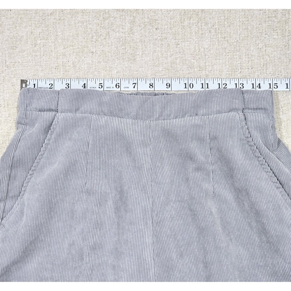 Adrian Delafield by Haband Pants Womens Size 14P Gray Corduroy Elastic Waist - Picture 5 of 6